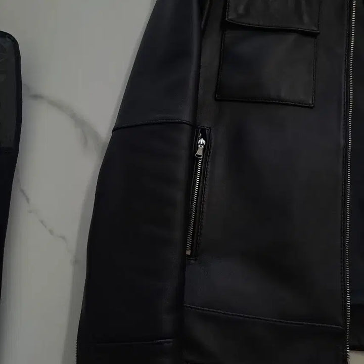[BUNJANG] Dimskin Lambskin Leather Jacket / 딤스킨(구 신흥사) 양가죽 레더자켓 팝니다.