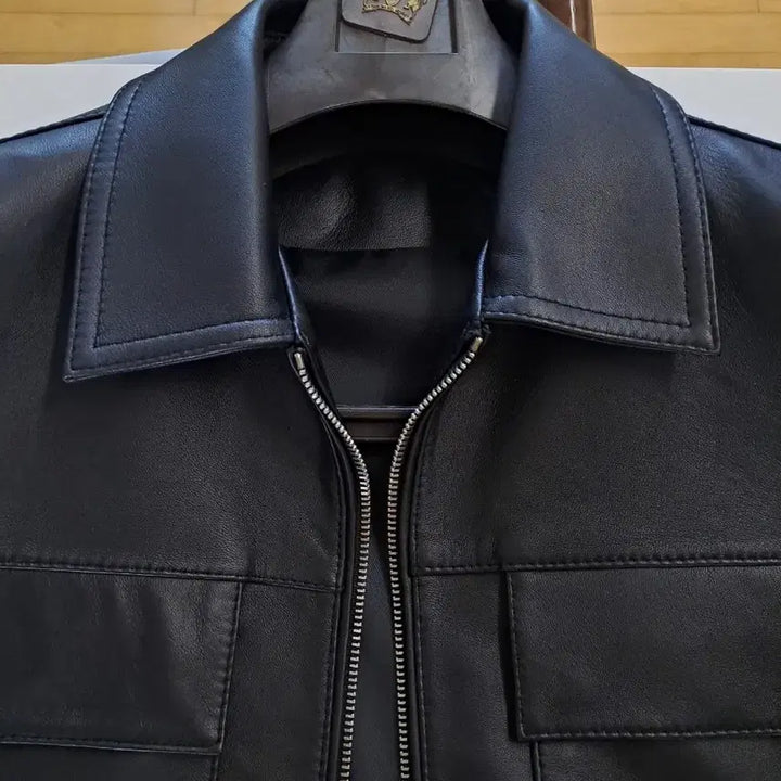 [BUNJANG] Dimskin Lambskin Leather Jacket / 딤스킨(구 신흥사) 양가죽 레더자켓 팝니다.