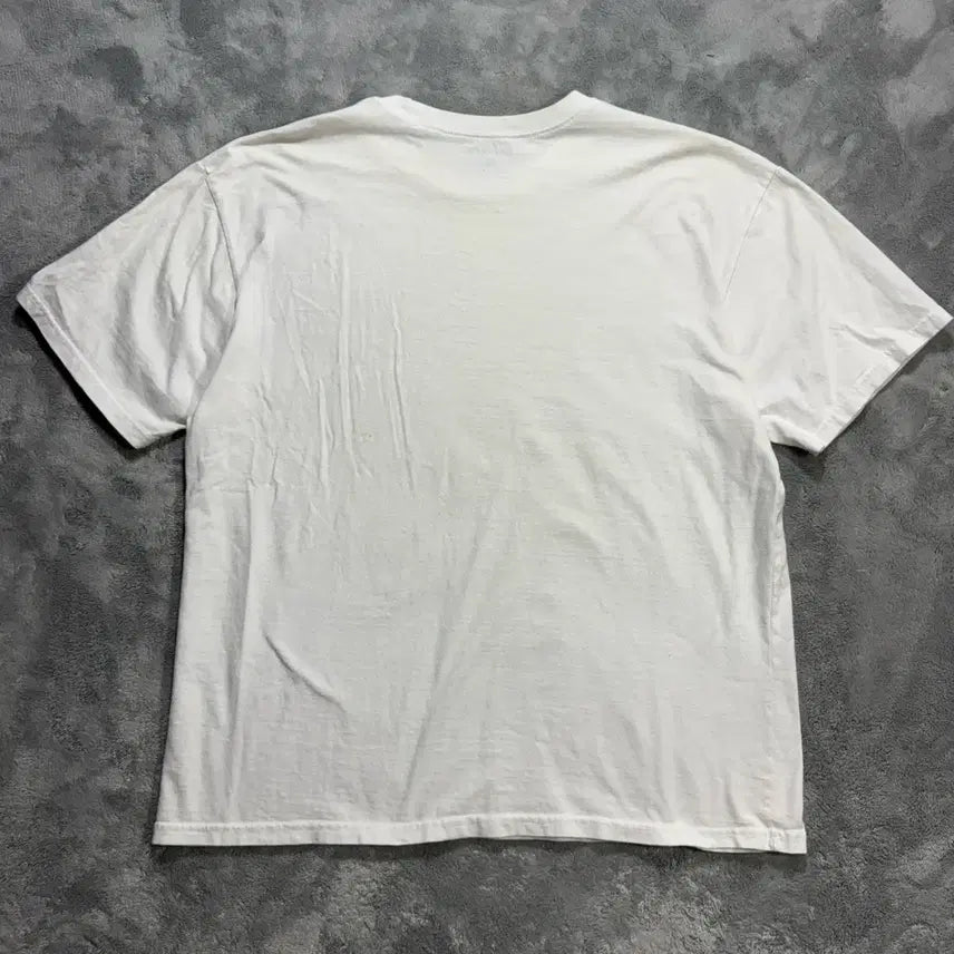 [BUNJANG] Peaches White Short Sleeve T-shirt / Peaches 피치스 화이트 반팔 티셔츠