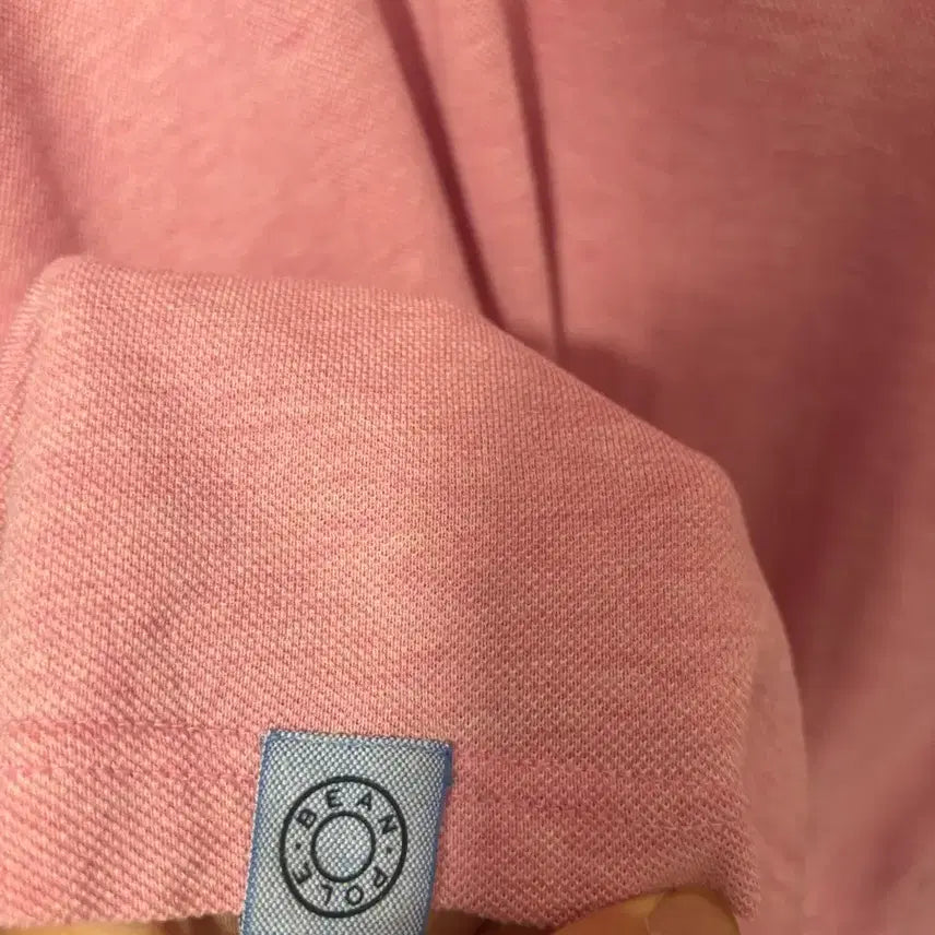 [BUNJANG] Beanpole Pink Long Sleeve Polo Shirt / 빈폴 핑크색 긴팔 폴로 셔츠