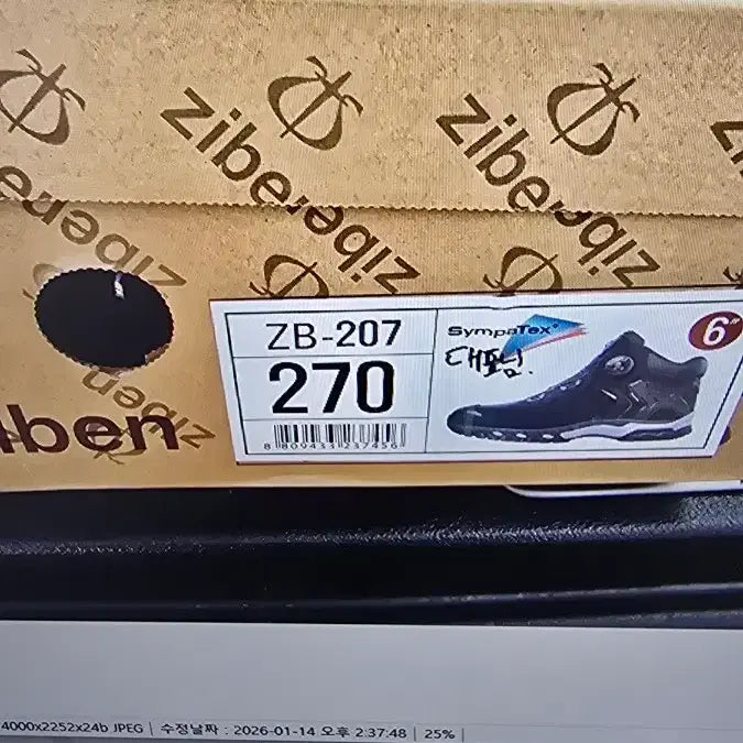 [BUNJANG] Ziben ZB-207 Safety Shoes / 지벤 안전화