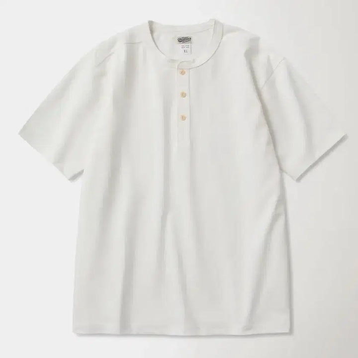 [SOLD OUT] 브론슨 10.6 oz 헨리넥 반팔 (화이트,L)