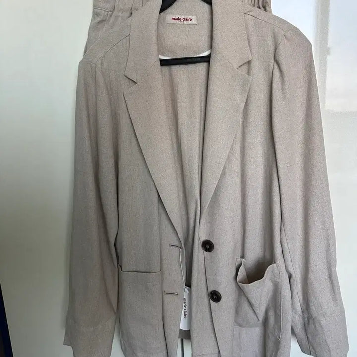 [BUNJANG] Marie Claire Cha Jung Won Linen Set / 차정원 마리끌레르 린넨 셋업