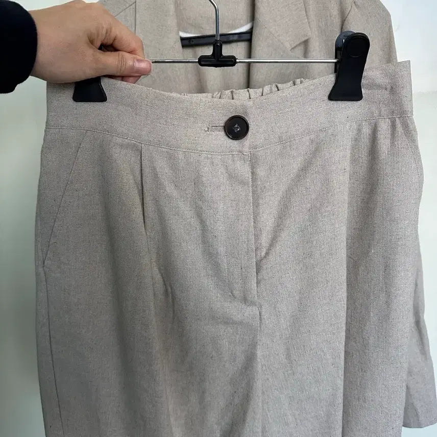 [BUNJANG] Marie Claire Cha Jung Won Linen Set / 차정원 마리끌레르 린넨 셋업