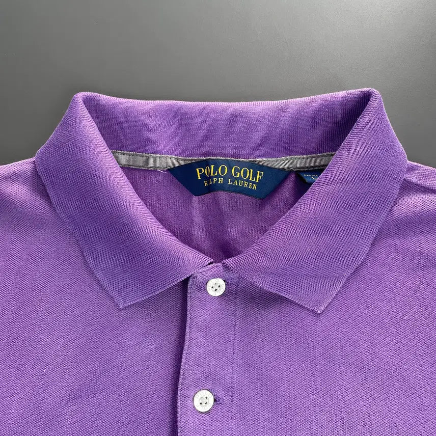 [BUNJANG] Polo Golf Cotton Purple Polo Shirt / [L] 폴로 골프 코튼 카라 반팔 티셔츠