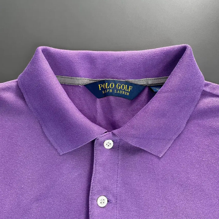 [BUNJANG] Polo Golf Cotton Purple Polo Shirt / [L] 폴로 골프 코튼 카라 반팔 티셔츠
