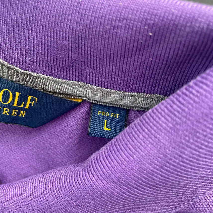 [BUNJANG] Polo Golf Cotton Purple Polo Shirt / [L] 폴로 골프 코튼 카라 반팔 티셔츠