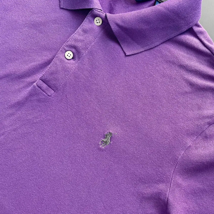 [BUNJANG] Polo Golf Cotton Purple Polo Shirt / [L] 폴로 골프 코튼 카라 반팔 티셔츠