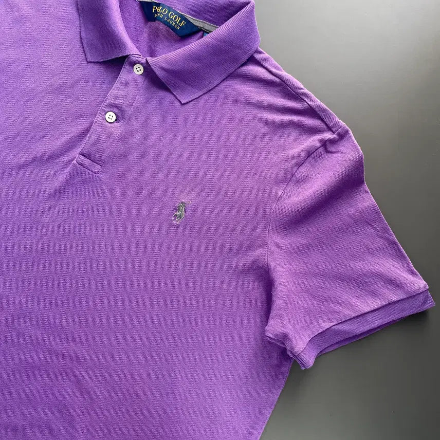 [BUNJANG] Polo Golf Cotton Purple Polo Shirt / [L] 폴로 골프 코튼 카라 반팔 티셔츠