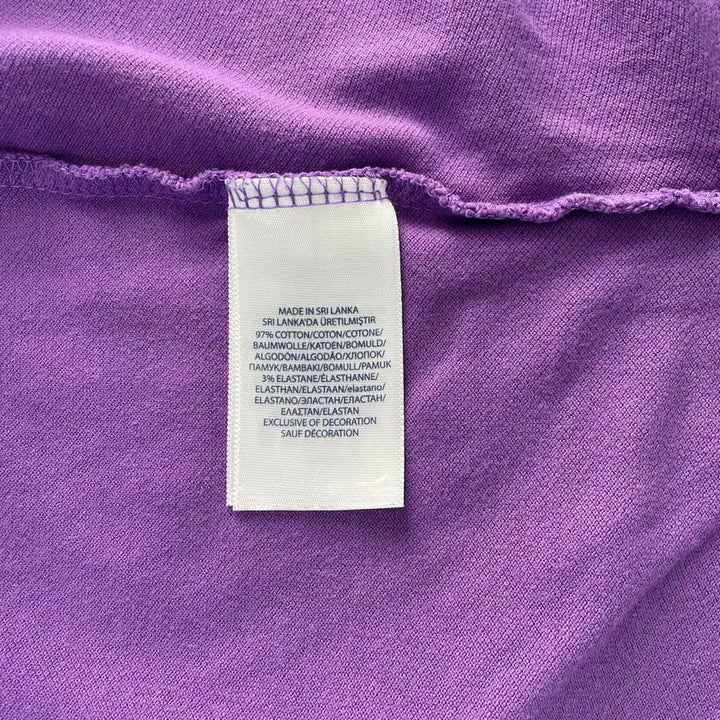 [BUNJANG] Polo Golf Cotton Purple Polo Shirt / [L] 폴로 골프 코튼 카라 반팔 티셔츠