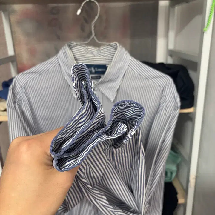 [BUNJANG] Polo Ralph Lauren Striped Long Sleeve Shirt / 폴로 랄프로렌 스트라이프 긴팔 셔츠