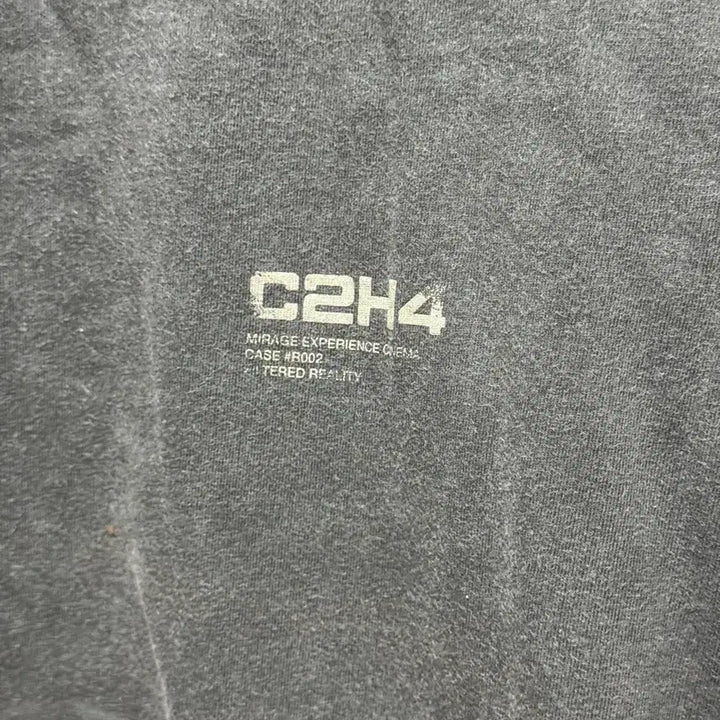 [BUNJANG] C2H4 Gray Damage Washed Long Sleeve T-shirt / C2H4 데미지 워싱 긴팔 티셔츠 그레이