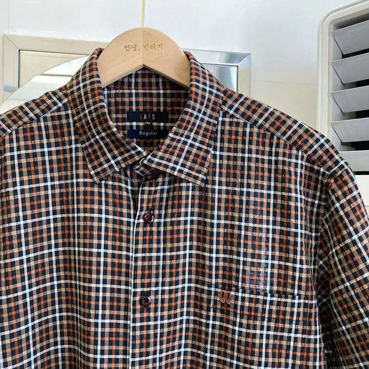 [SOLD OUT] 닥스 반팔 체크 셔츠 2XL(110) DAKS Summer Shirt