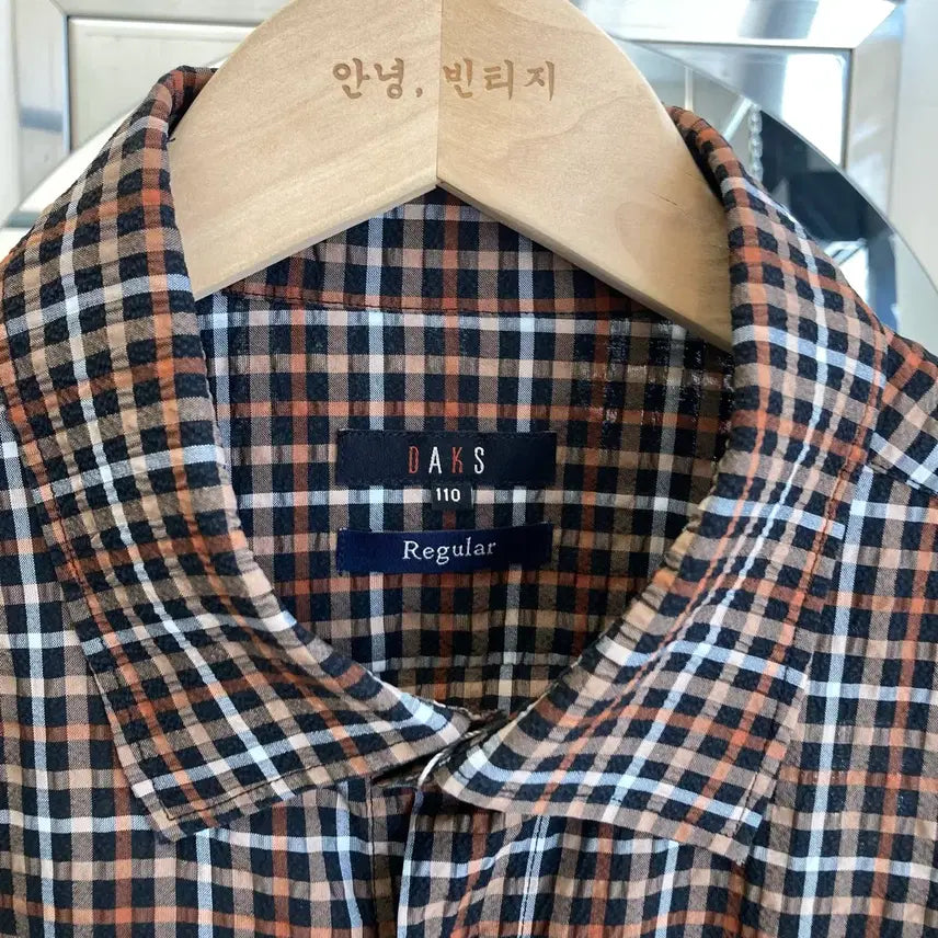 [SOLD OUT] 닥스 반팔 체크 셔츠 2XL(110) DAKS Summer Shirt