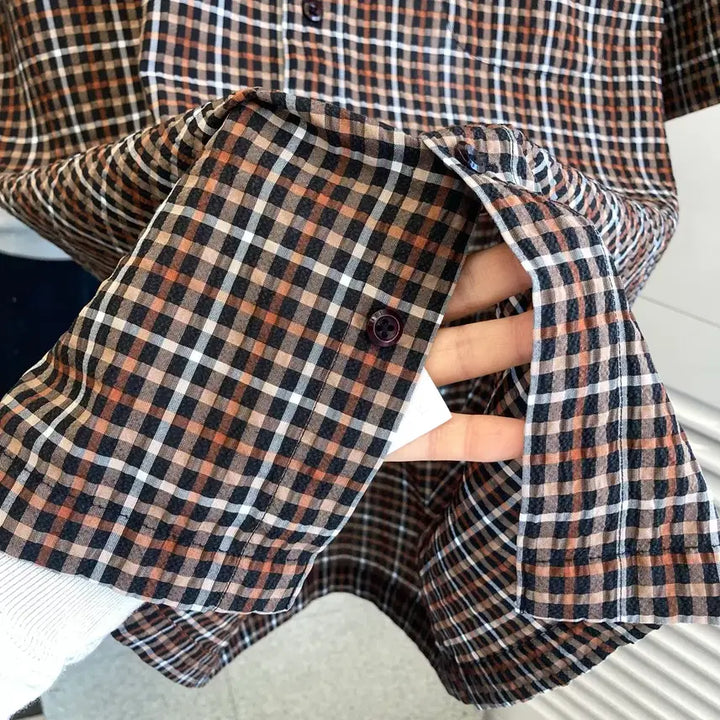 [SOLD OUT] 닥스 반팔 체크 셔츠 2XL(110) DAKS Summer Shirt