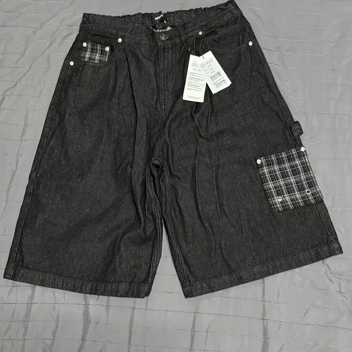 [SOLD OUT] 마하그리드 BERMUDA CHECK POCKET DENIM SHORT