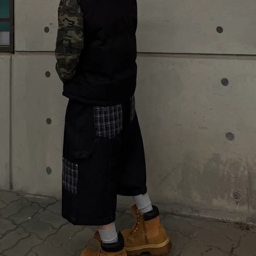 [SOLD OUT] 마하그리드 BERMUDA CHECK POCKET DENIM SHORT