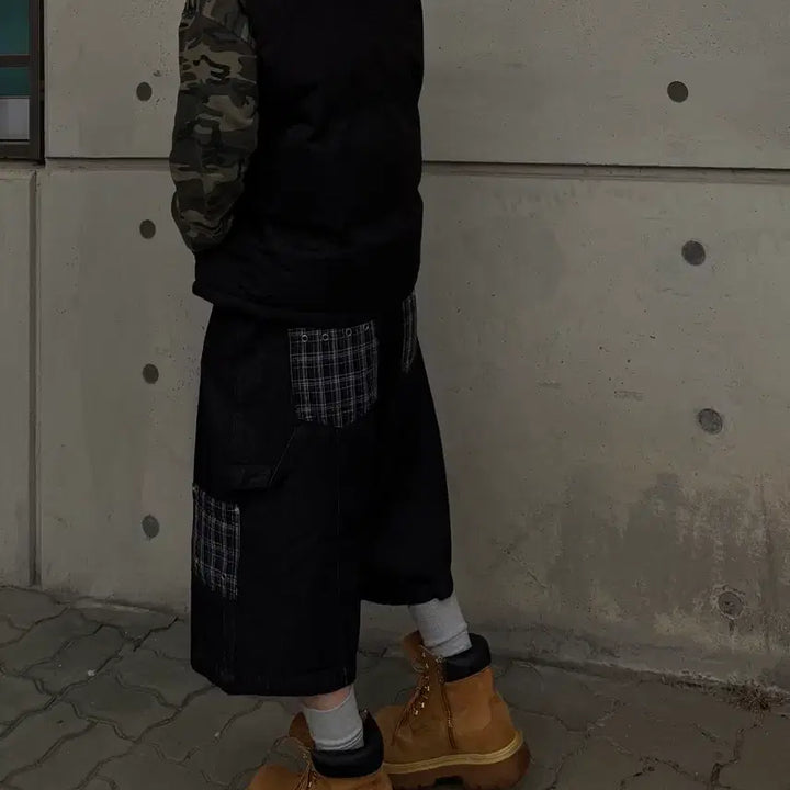 [SOLD OUT] 마하그리드 BERMUDA CHECK POCKET DENIM SHORT