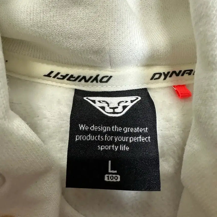 [BUNJANG] Dynafit White Logo Patch Hoodie L / 다이나핏 화이트 로고 패치 후드티 기모 L 100