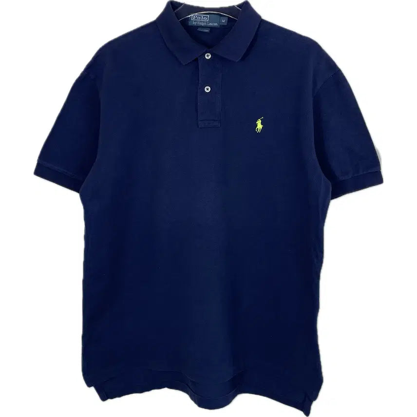 [BUNJANG] Polo Ralph Lauren Cotton Navy Polo Shirt / [M] 폴로 랄프로렌 코튼 카라 반팔 티셔츠