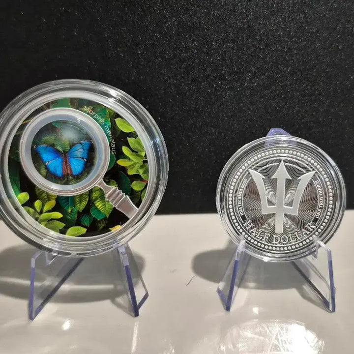 [BUNJANG] Cameroon Menelaus Morpho Butterfly Silver Coin / 한정판555개) 모르포 메넬라우스 나비 은화