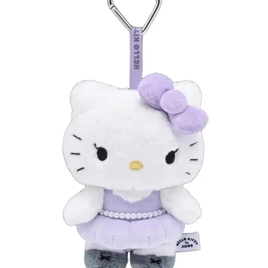 [BUNJANG] Hello Kitty Jisoo Purple Plush Keyring / (미개봉)헬로키티 지수 플러시 키링 퍼플 키티
