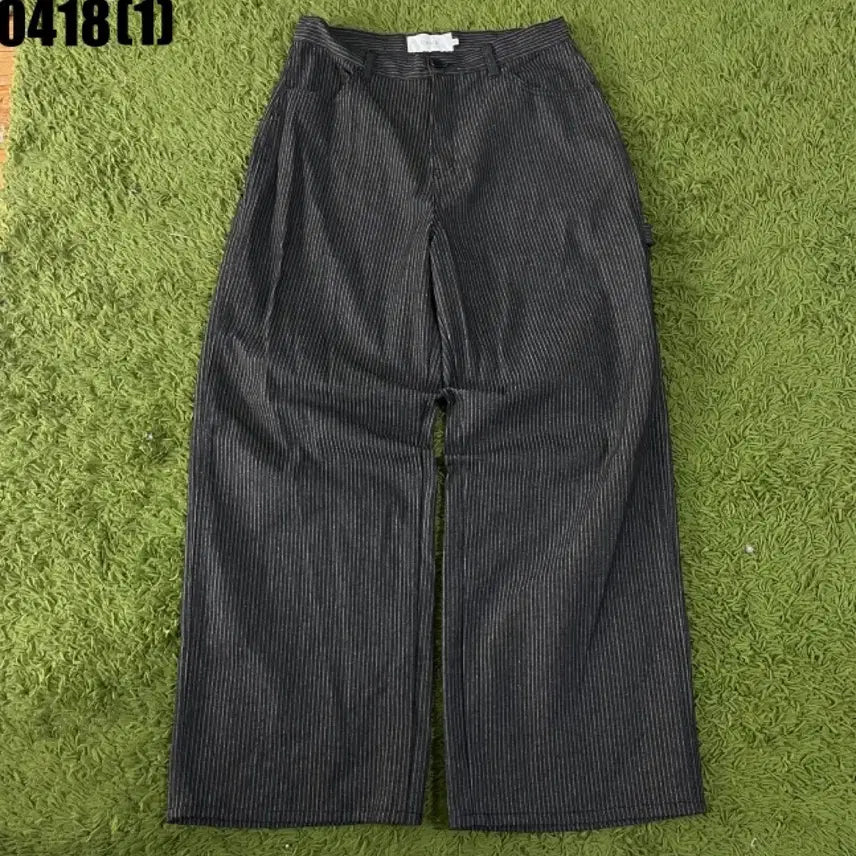 [SOLD OUT] OHNIW 스트라이프 와이드 바지 팬츠 30 L