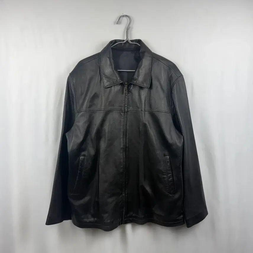 [BUNJANG] Red Rex Leather Jacket (Black) / (110) Red Rex 양가죽 레더 자켓 블랙