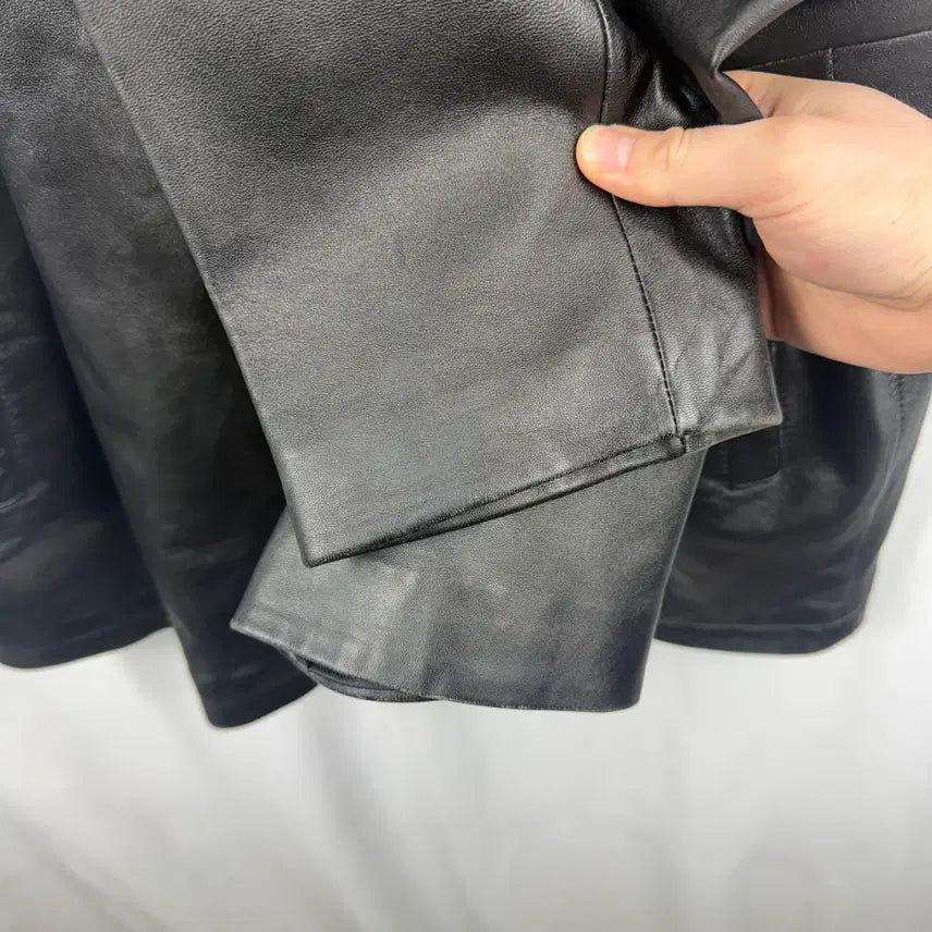 [BUNJANG] Red Rex Leather Jacket (Black) / (110) Red Rex 양가죽 레더 자켓 블랙