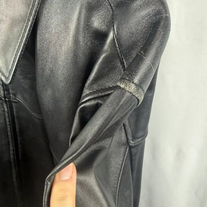 [BUNJANG] Red Rex Leather Jacket (Black) / (110) Red Rex 양가죽 레더 자켓 블랙