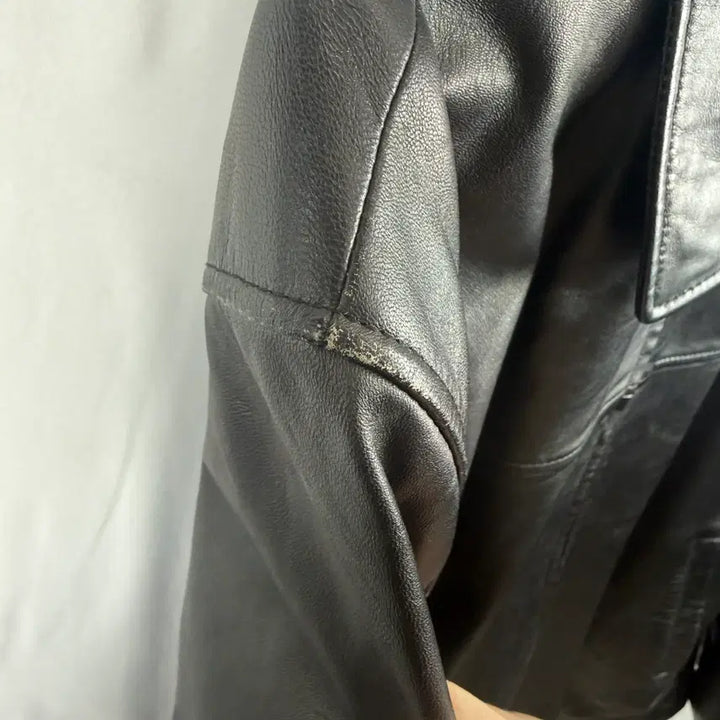 [BUNJANG] Red Rex Leather Jacket (Black) / (110) Red Rex 양가죽 레더 자켓 블랙