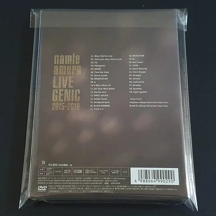 [BUNJANG] Namie Amuro LIVEGENIC 2015 DVD Limited Edition / 아무로 나미에 라이브 DVD 영상 LIVEGENIC 2015 한정반