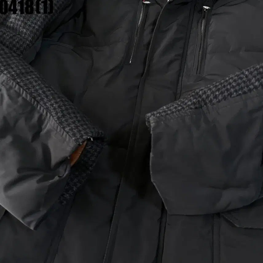 [BUNJANG] Armani Exchange Hooded Padded Jumper Black L / 아르마니 익스체인지 후드 패딩 점퍼 블랙 L