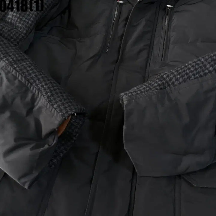 [BUNJANG] Armani Exchange Hooded Padded Jumper Black L / 아르마니 익스체인지 후드 패딩 점퍼 블랙 L