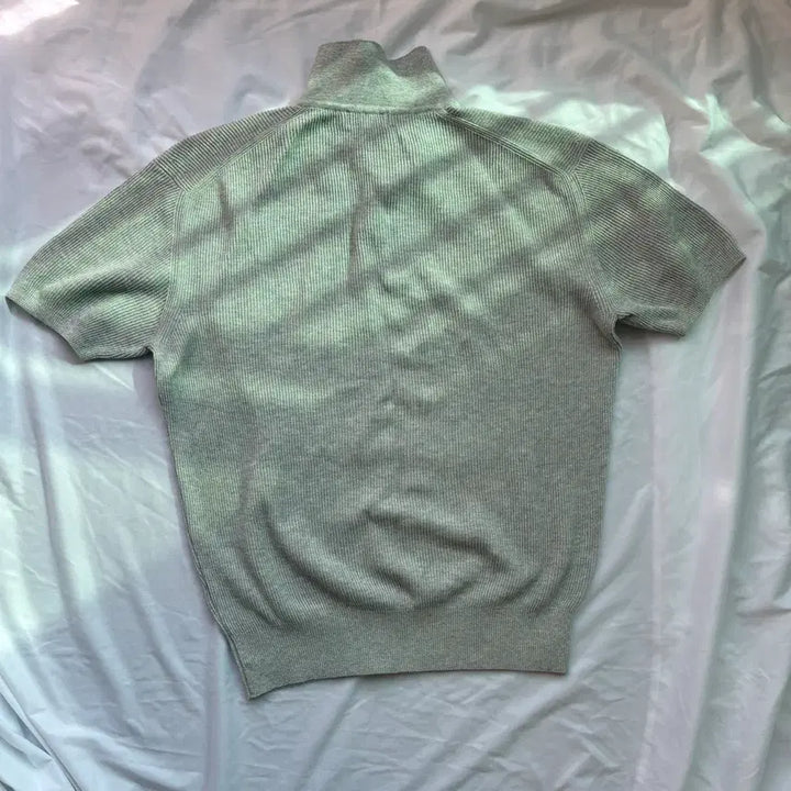 [SOLD OUT] 스테디에브리웨어 라이트 립 칼라 반팔 니트