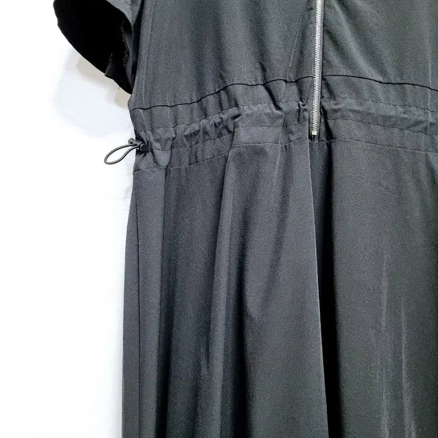 [BUNJANG] Muzok Black/Beige Color Block Long Dress / muzok 블랙/베이지 배색 롱 원피스 프리