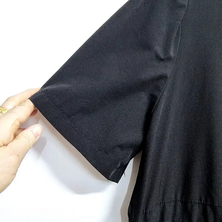 [BUNJANG] Muzok Black/Beige Color Block Long Dress / muzok 블랙/베이지 배색 롱 원피스 프리