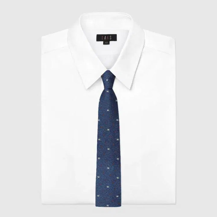[BUNJANG] Daks Logo Navy Tie / (주말특가)닥스 로고 넥타이 네이비 새제품