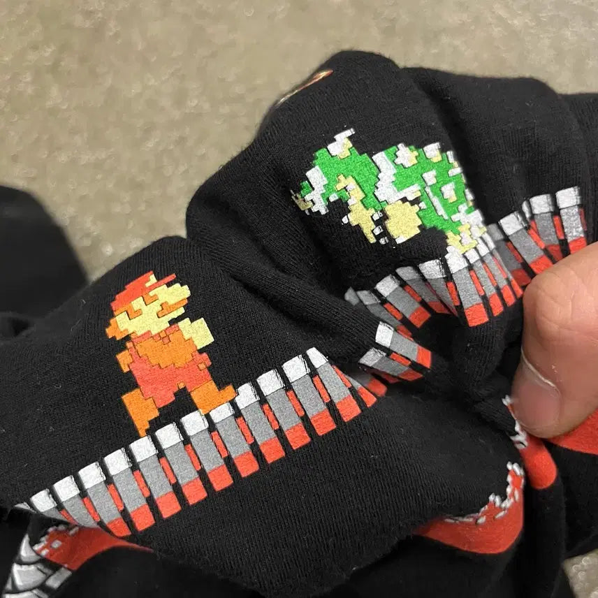 [BUNJANG] Super Mario Pixel Printing T-shirt / 00s 슈퍼마리오 프린팅 티셔츠 (100)