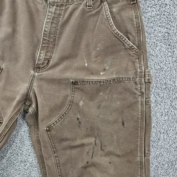 [BUNJANG] Carhartt Duck Canvas Double Knee Carpenter Shorts (Chestnut) / 칼하트 덕캔버스 더블니 카펜터 쇼츠 반바지 (36") / 11885
