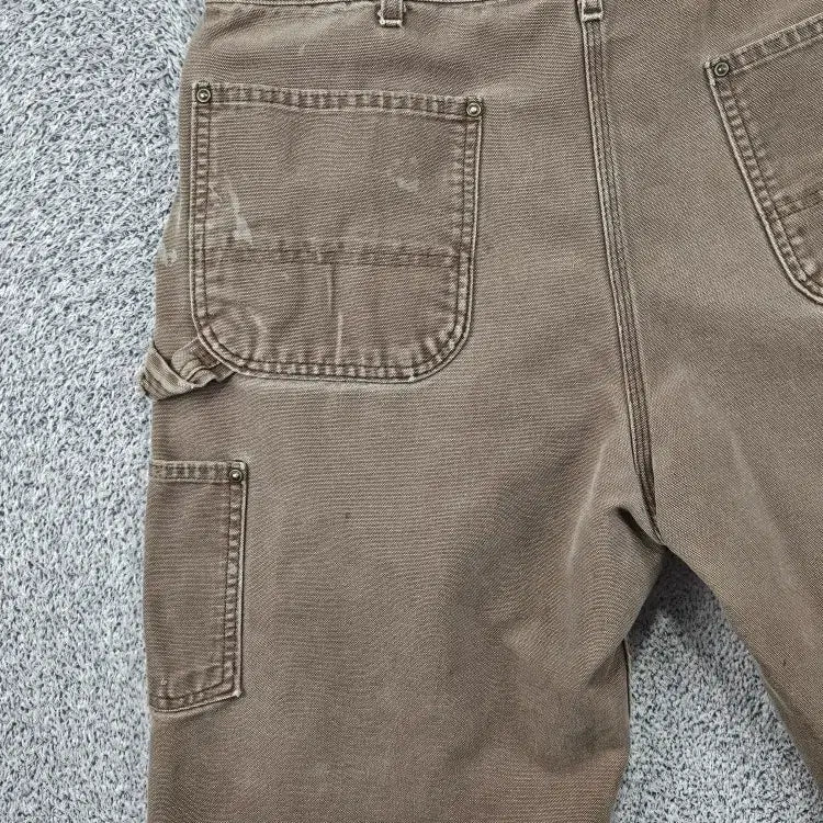 [BUNJANG] Carhartt Duck Canvas Double Knee Carpenter Shorts (Chestnut) / 칼하트 덕캔버스 더블니 카펜터 쇼츠 반바지 (36") / 11885
