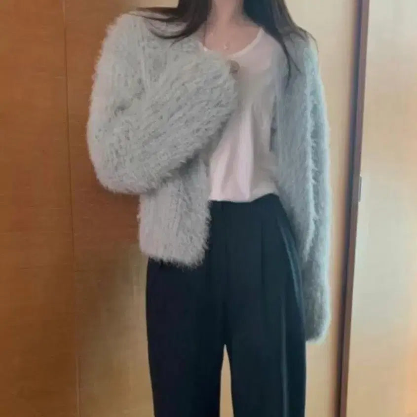 [BUNJANG] pyt Per Gadi Mint Cardigan / pyt 포스터 퍼 가디건 민트