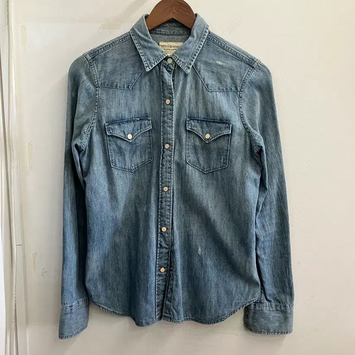 [BUNJANG] Polo Denim &amp; Supply Western Denim Shirt / N280 폴로 데님앤서플라이 웨스턴 데님 청셔츠
