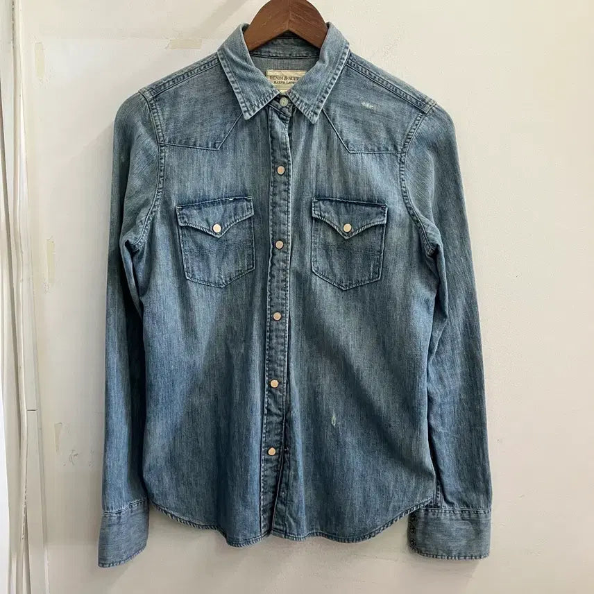 [BUNJANG] Polo Denim &amp; Supply Western Denim Shirt / N280 폴로 데님앤서플라이 웨스턴 데님 청셔츠