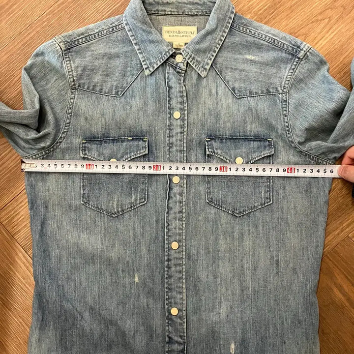 [BUNJANG] Polo Denim &amp; Supply Western Denim Shirt / N280 폴로 데님앤서플라이 웨스턴 데님 청셔츠