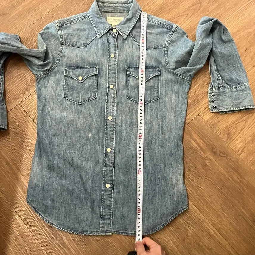 [BUNJANG] Polo Denim &amp; Supply Western Denim Shirt / N280 폴로 데님앤서플라이 웨스턴 데님 청셔츠