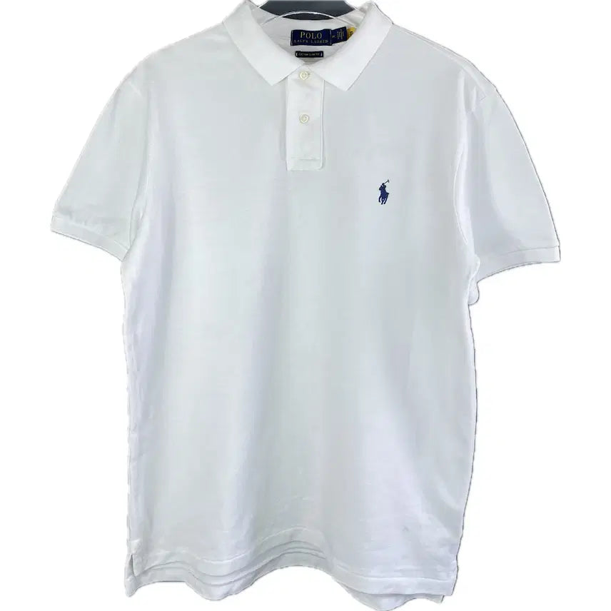 [BUNJANG] Polo Ralph Lauren Cotton Polo Shirt / [M] 폴로 랄프로렌 코튼 카라 반팔 티셔츠 커스텀 슬림핏 QR인증