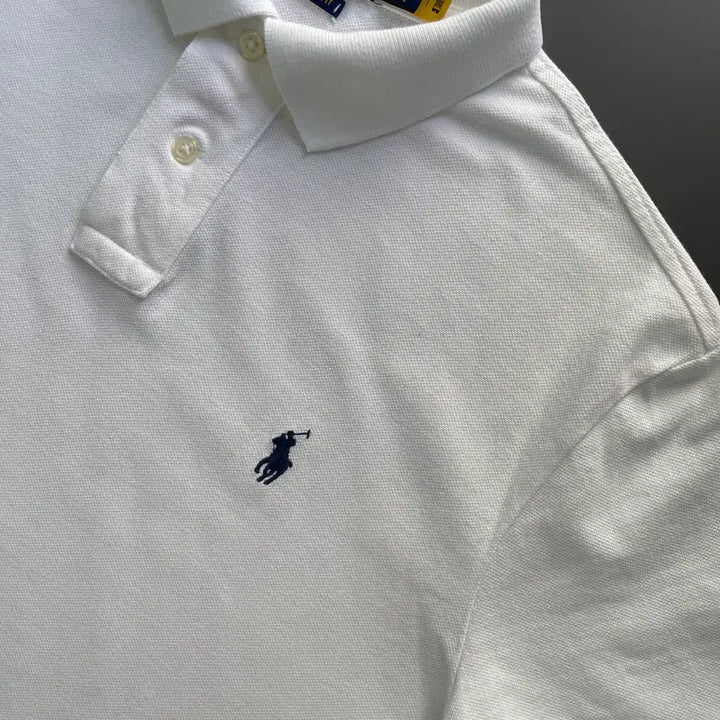 [BUNJANG] Polo Ralph Lauren Cotton Polo Shirt / [M] 폴로 랄프로렌 코튼 카라 반팔 티셔츠 커스텀 슬림핏 QR인증