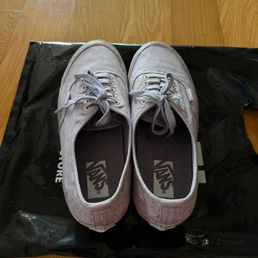 [BUNJANG] Vans LX Authentic 44 Checkerboard Lavender Sneakers / 반스 / LX 어센틱 44 체커보드 연보라 / 275