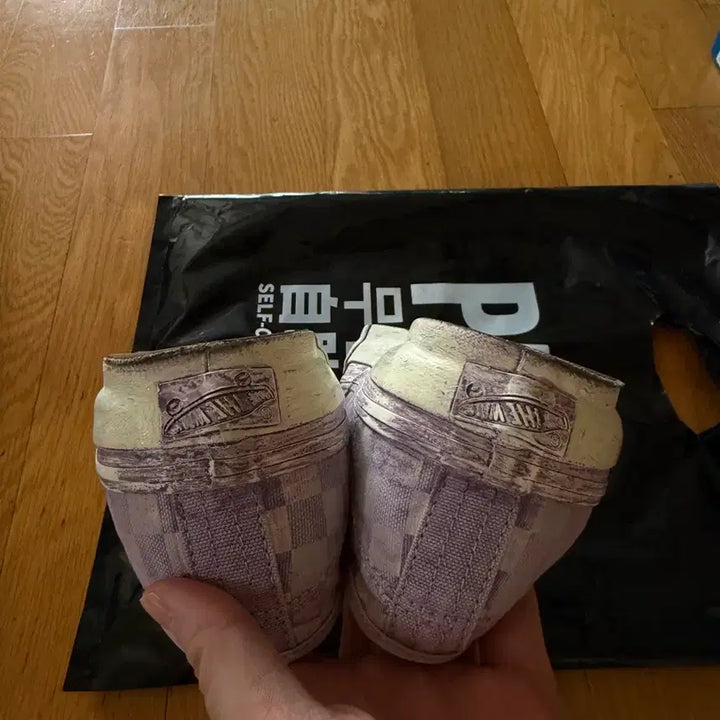 [BUNJANG] Vans LX Authentic 44 Checkerboard Lavender Sneakers / 반스 / LX 어센틱 44 체커보드 연보라 / 275